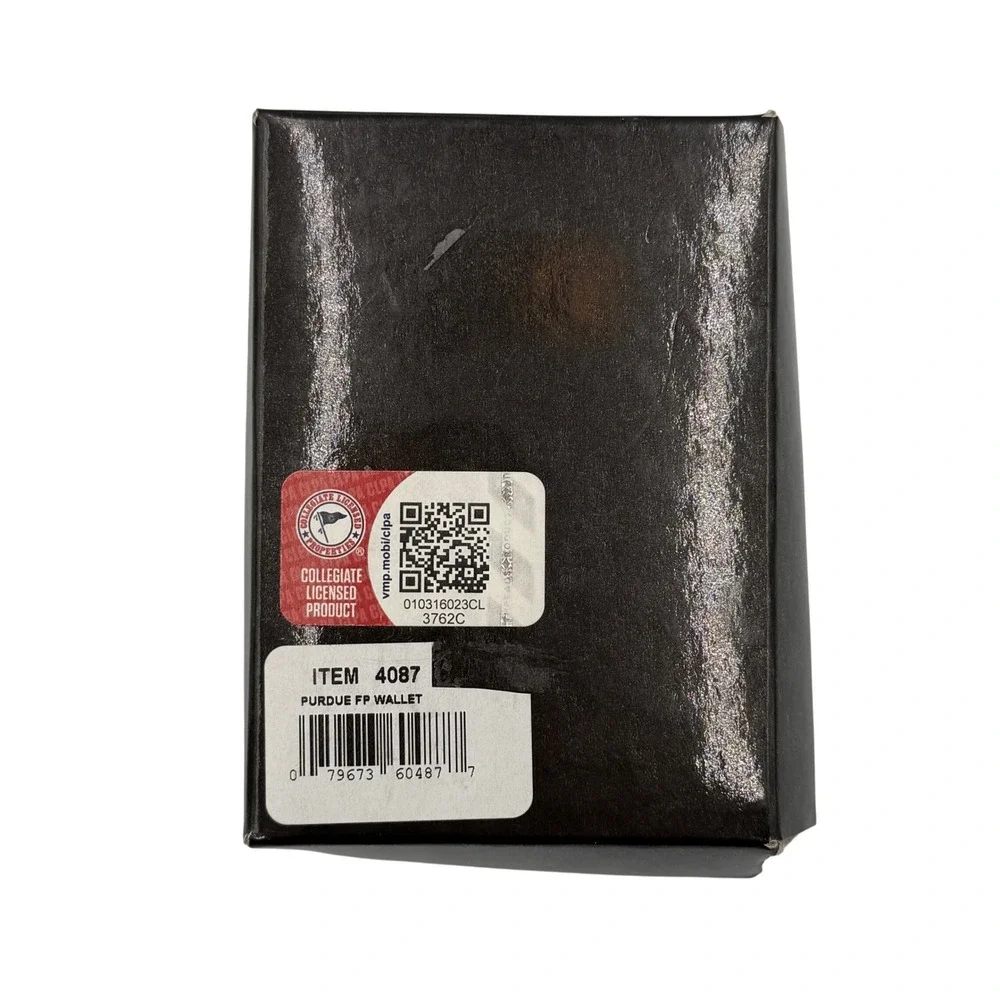 Eagles Wings Purdue Wallet Mens OS Brown Leather Money Clip Front Pocket **NEW**
